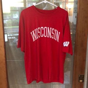 Embroidered Wisconsin Badgers Tee